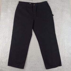 Carhartt B11 BLK Mens Black Cotton Duck Canvas Carpenter Pants 42x32 Workwear